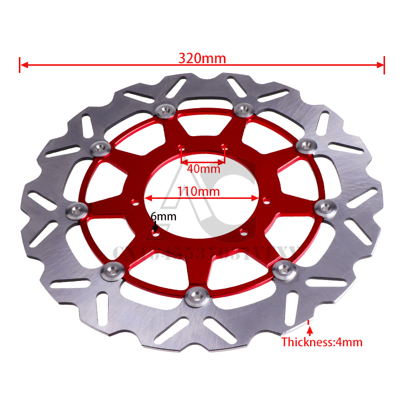 Pelat Rotor Cakram Rem Mengamb - Floating Brake Disc 320Mm Supermoto ulasan dan harga